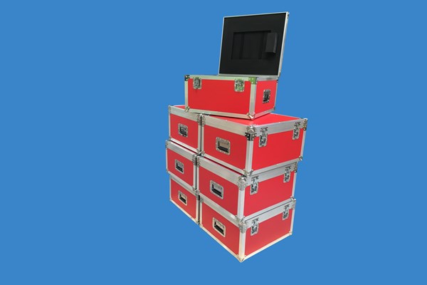 Timber crates and transit cases bespoke red flight cases